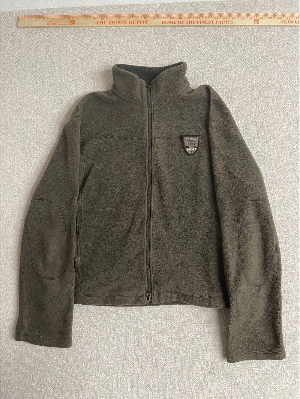 Pikeur Sport Womens Full Zip Fleece Jacket Olive Green Equestrian Medium L